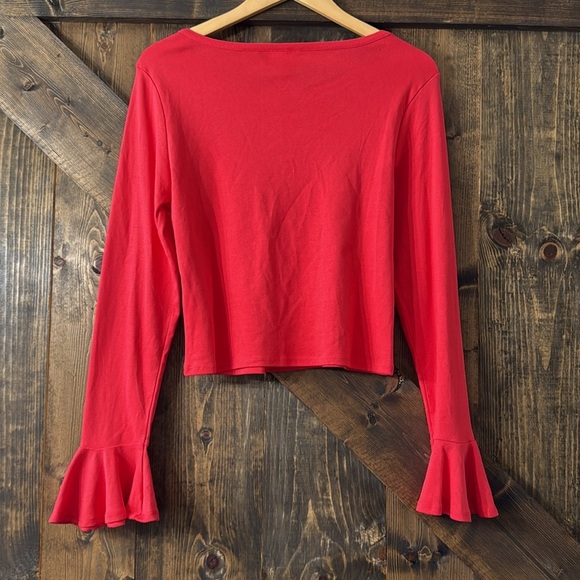 MAEVE By ANTHROPOLOGIE Bell Sleeve Top - Picture 4 of 7